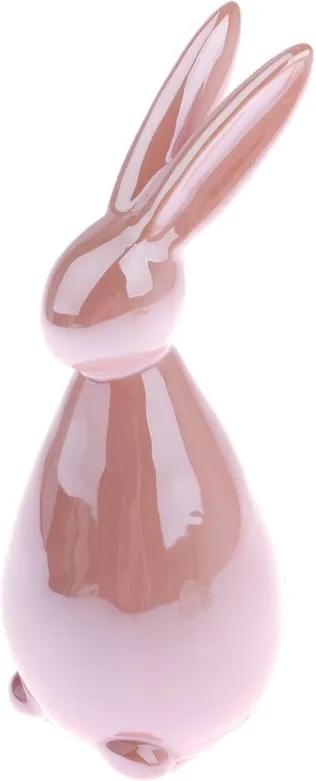 Easter Deco Hare rózsaszín nyúlalakú kerámia dekoráció - Dakls