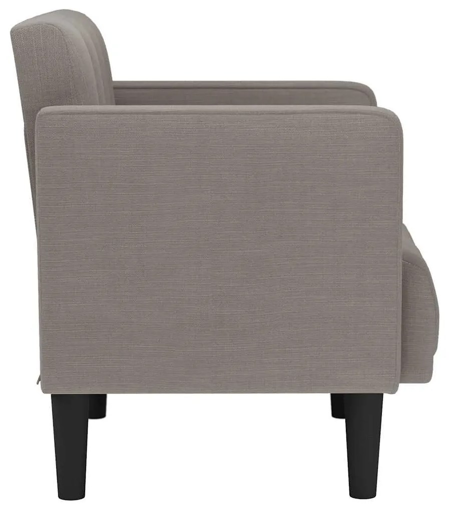 tópszínű szövet loveseat kanapé 111 cm