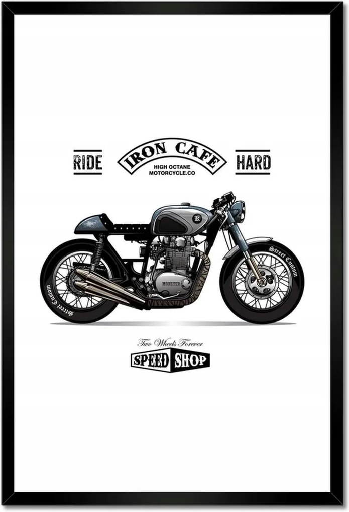 Poszterek keretben 40x60 Motorkerékpár Antik Vintage