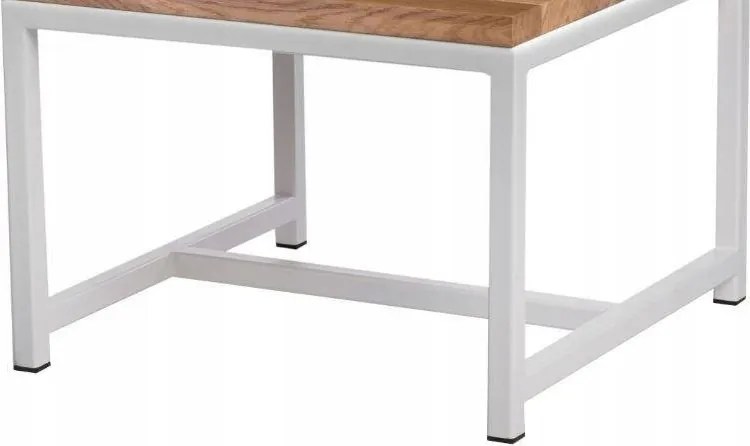 Industry dohányzóasztal alap 60x60 fehér,