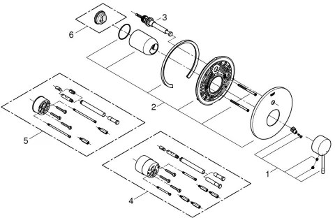 GROHE 19285001 - ESSENCE kádcsaptelep, fényes króm