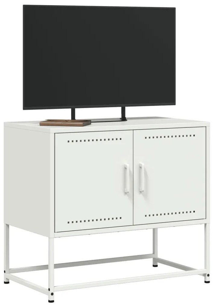 fehér acél TV-szekrény 68,5x39x60,5 cm