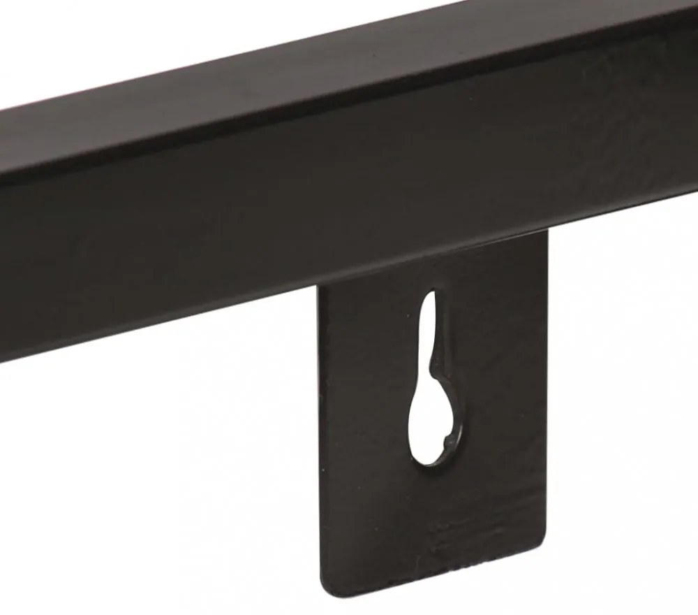 2 db tömör akácfa fali polc 40 cm