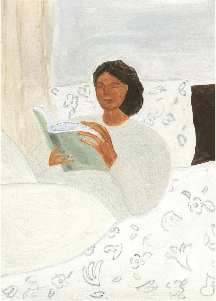 Poszter 50x70 cm Morning Read – Isabelle Vandeplassche – The Poster Club