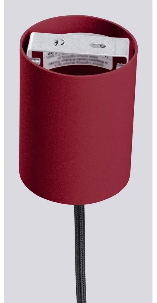 Borvörös függőlámpa üveg búrával ø 12 cm Orbital – Sollux