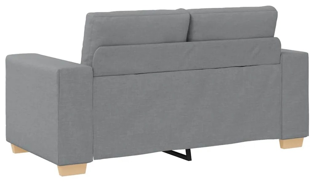 világosszürke szövet loveseat kanapé 120 cm