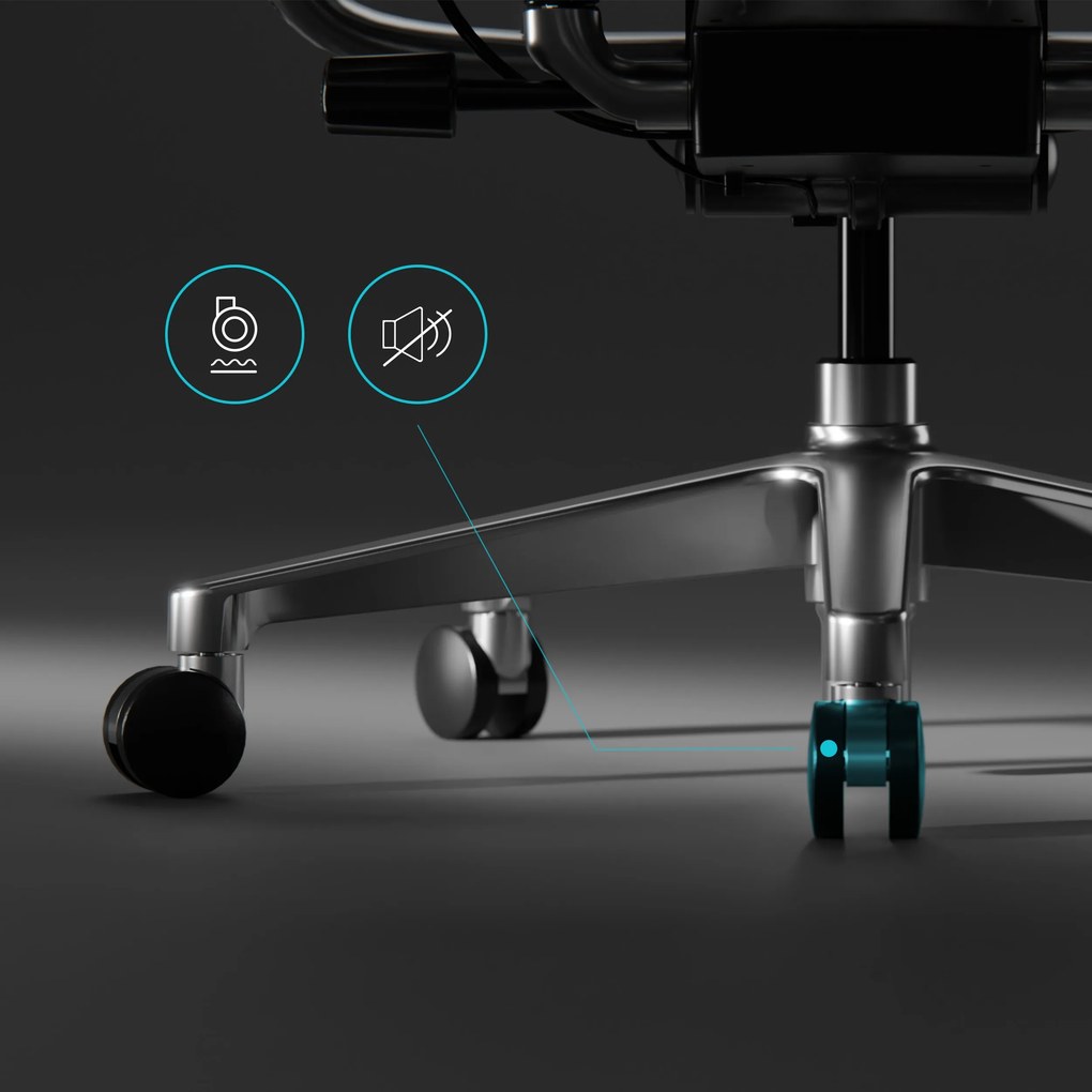Prémium ergonomikus irodai szék lábtartóval fekete Premium Normal Size: Diablo V-Kinetic