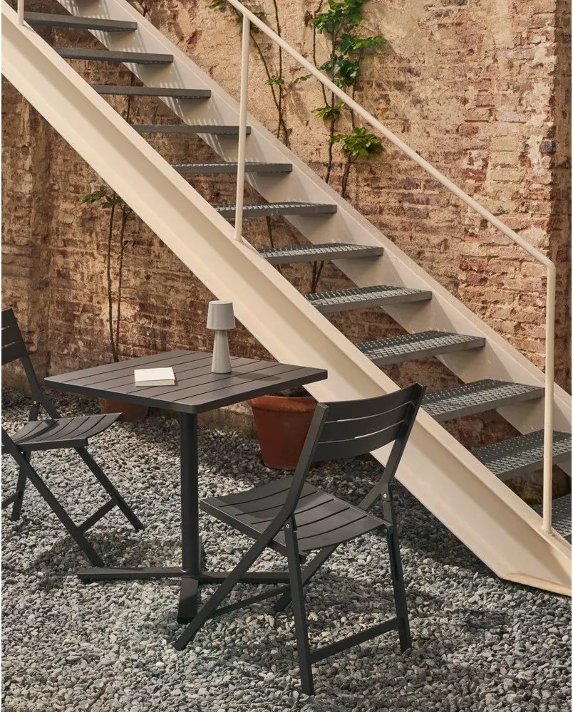 Fém kerti étkezőasztal 70x70 cm Torreta – Kave Home