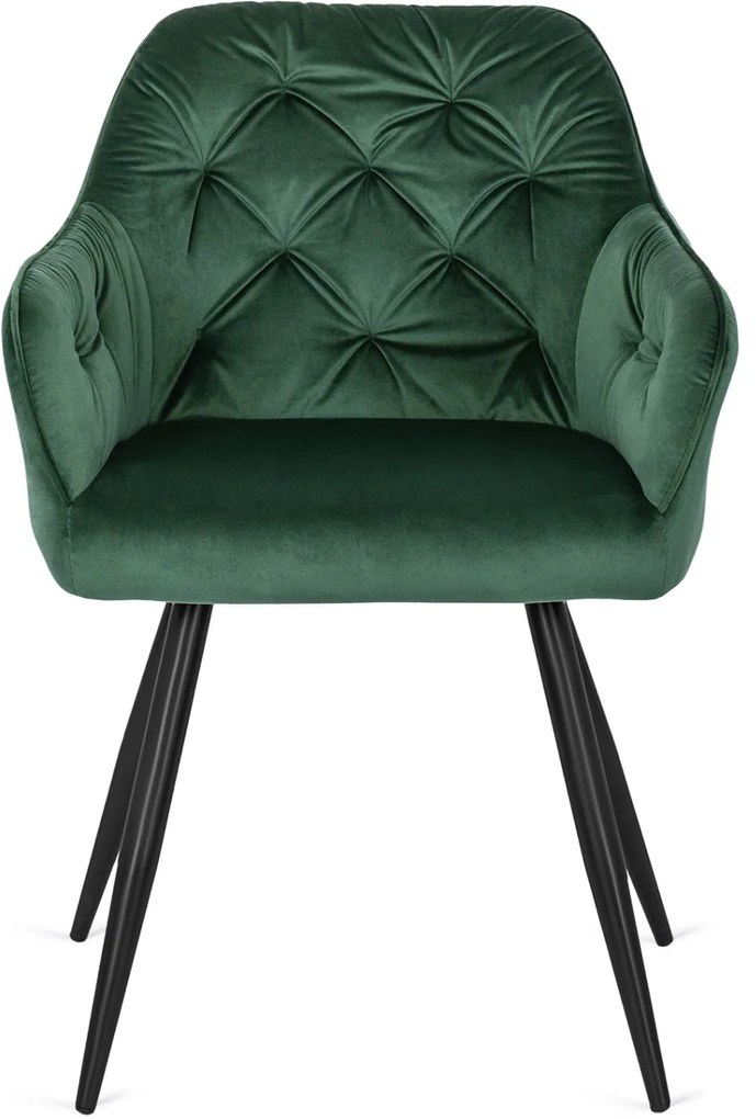 MEGAN Zöld Bársony Étkezőszék