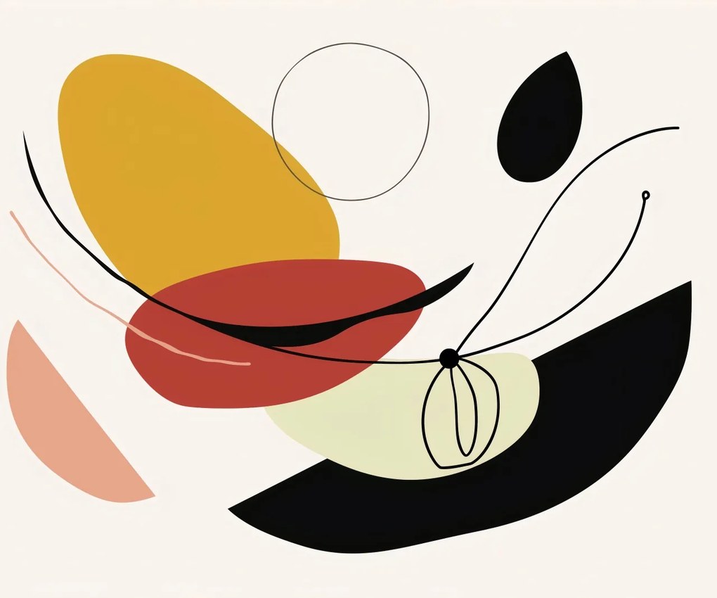 Poszter 60x50cm Geometrikus görbület