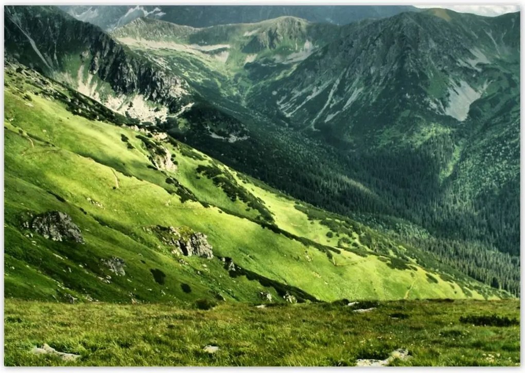 Poszterek 100x70 Tátra Lengyel hegyek Kilátás