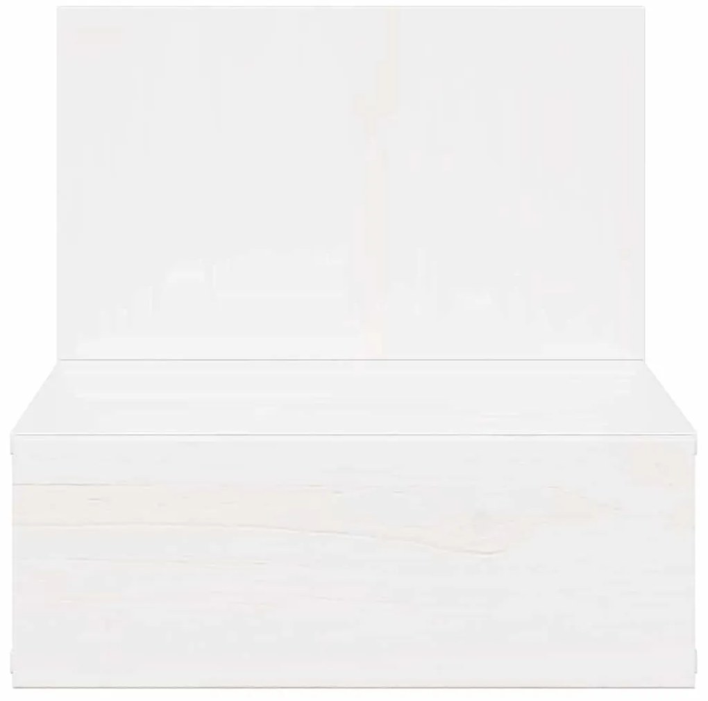 Éjjeli asztal 2 pcs Fehér 42 x 32.5 x 40 cm Tömör fenyőfa