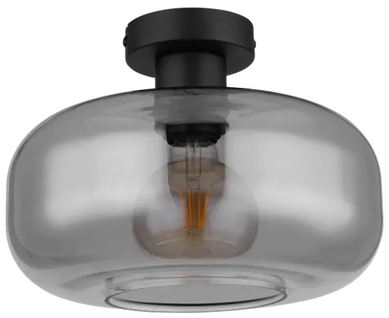 Globo 15566D - Felületre szerelhető csillár GIUSEPPE 1xE27/40W/230V átm. 28 cm szürke