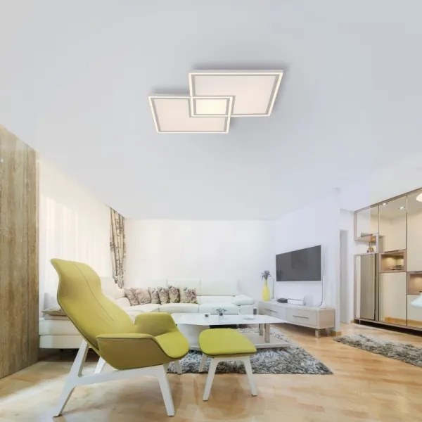 Leuchten Direkt 14855-16-LED Dimmelhető mennyezeti lámpa EDGING LED/51W/230V+ távirányító