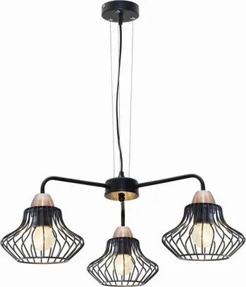 Alen túlnyúlás 3x60W E27 fekete 33-67036