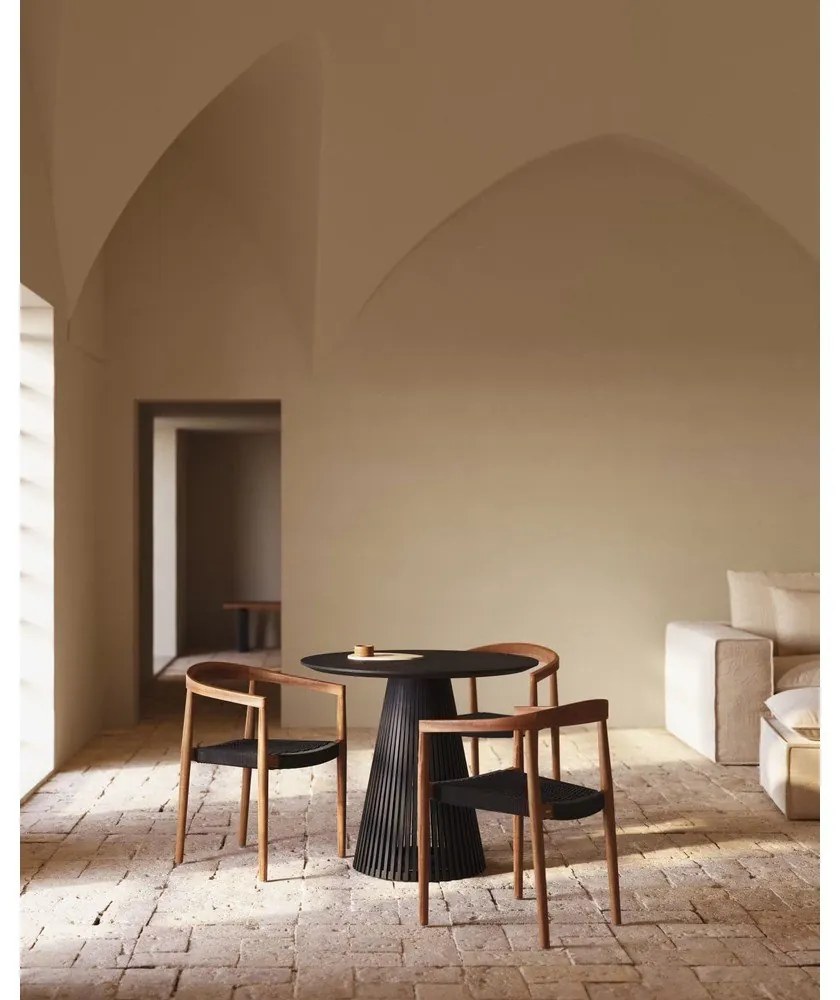 Natúr színű tömörfa kerti szék szett 4 db-os Ydalia – Kave Home