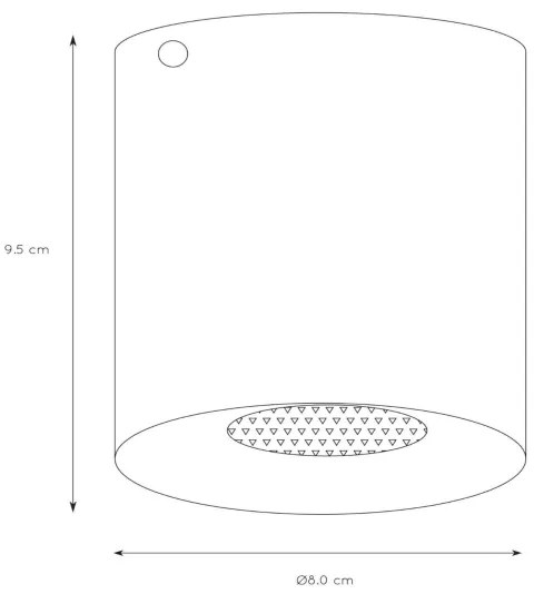 Lucide 09100/01/30 - Spotlámpa BODI 1xGU10/50W/230V