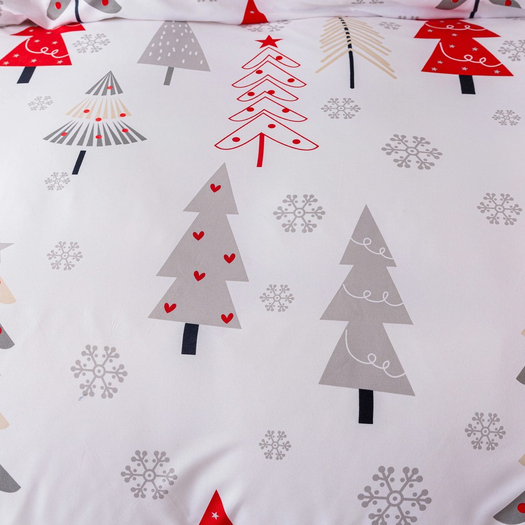 Mikroszálas ágyneműhuzat JINGLE fehér Ágyneműhuzat mérete: 80 x 80 cm | 135 x 200 cm