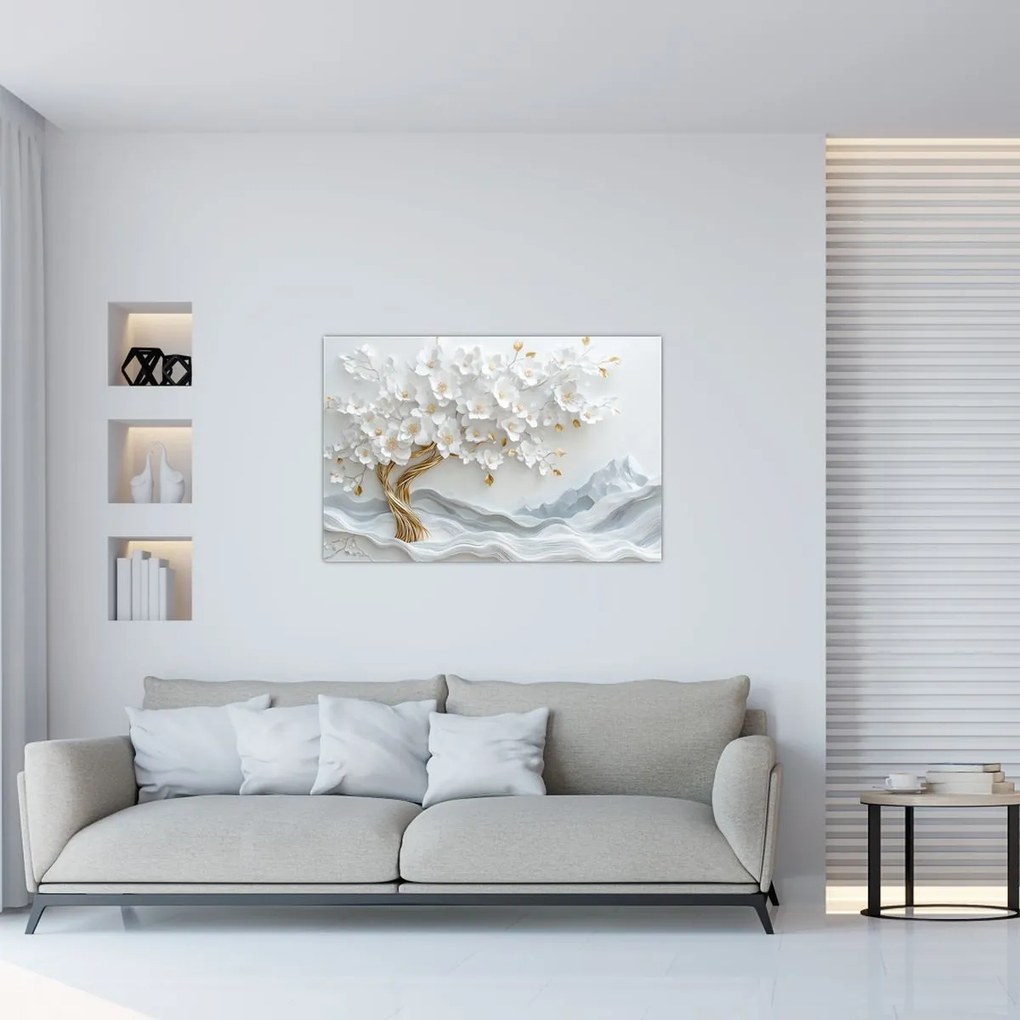 Kép – 3D elegáns életfa (90x60 cm)