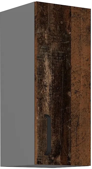 Felső konyheszekrény Oldie 30 G-72 1F (Antracit + Old style). 1049655