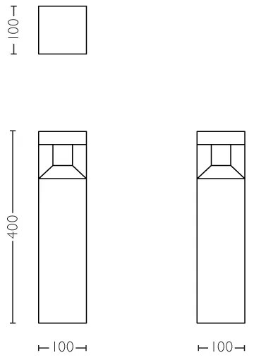 Philips 16481/30/P0 - LED Kültéri lámpa PARTERRE LED/8W/230V IP44