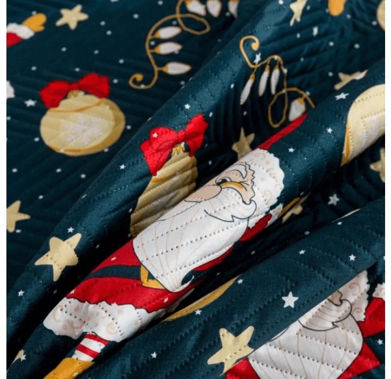 Ágytakaró SANTA, kék Méret: 220 x 240 cm