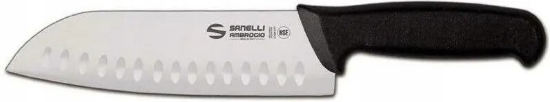 Santoku Sanelli Ambrogio Supra kés, granton penge, 18 cm