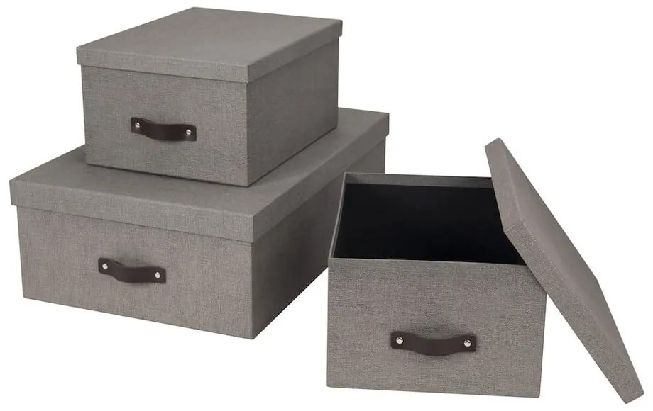 Fedeles tárolódoboz szett 3 db-os Inge – Bigso Box of Sweden