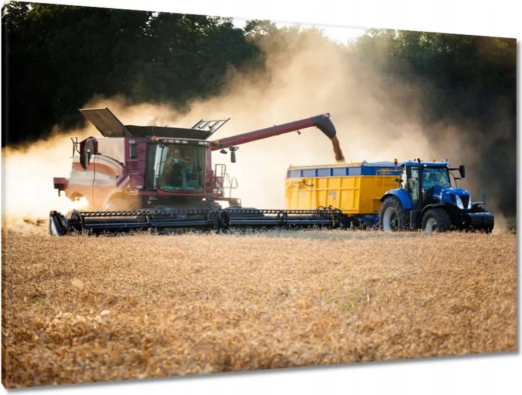 Képek 120x80 Aratás Kombájn Traktor