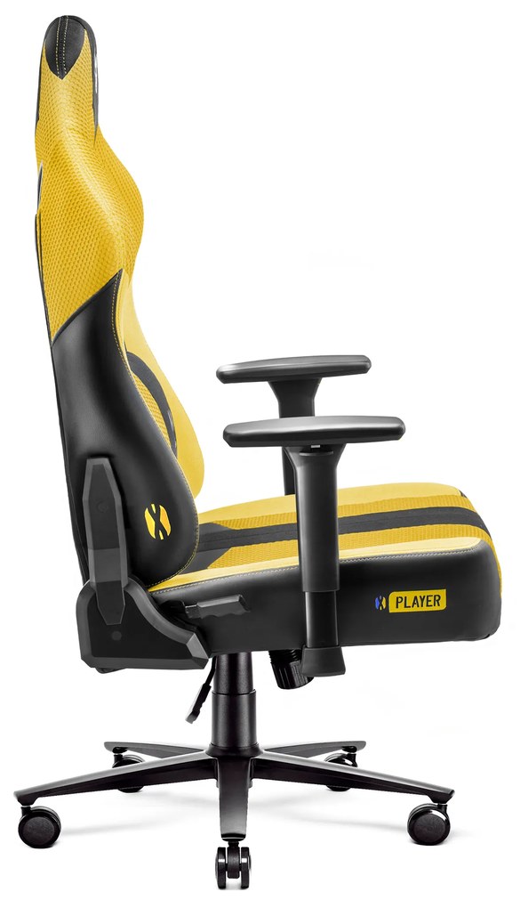 Diablo X-Player 2.0 szövet gamer szék gyerekeknek Kids méret: dark sunflower / sárga Diablochairs