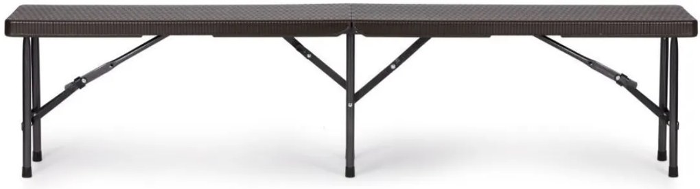 Catering készlet asztal + 2 pad 180cm Brown Rattan