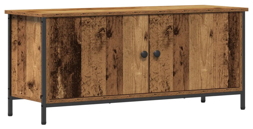 vidaXL TV szekrény Öreg fa 100 x 35 x 45 cm Faanyag