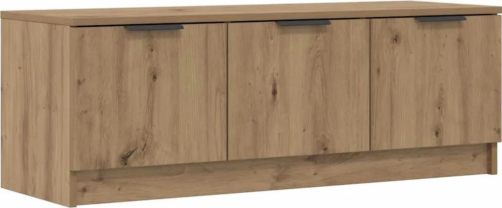 vidaXL TV szekrény Artisan tölgy 102x35x36,5 cm Műanyag fa