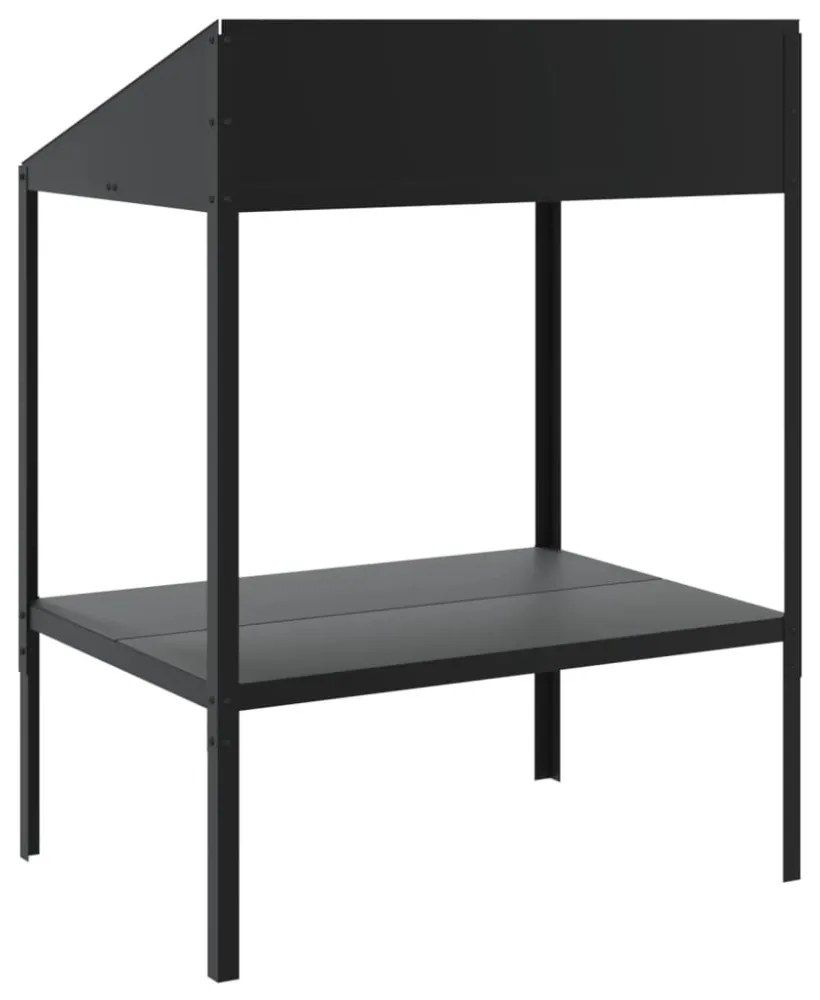 antracitszürke horganyzott acél növényállvány 75,5x54,5x100 cm