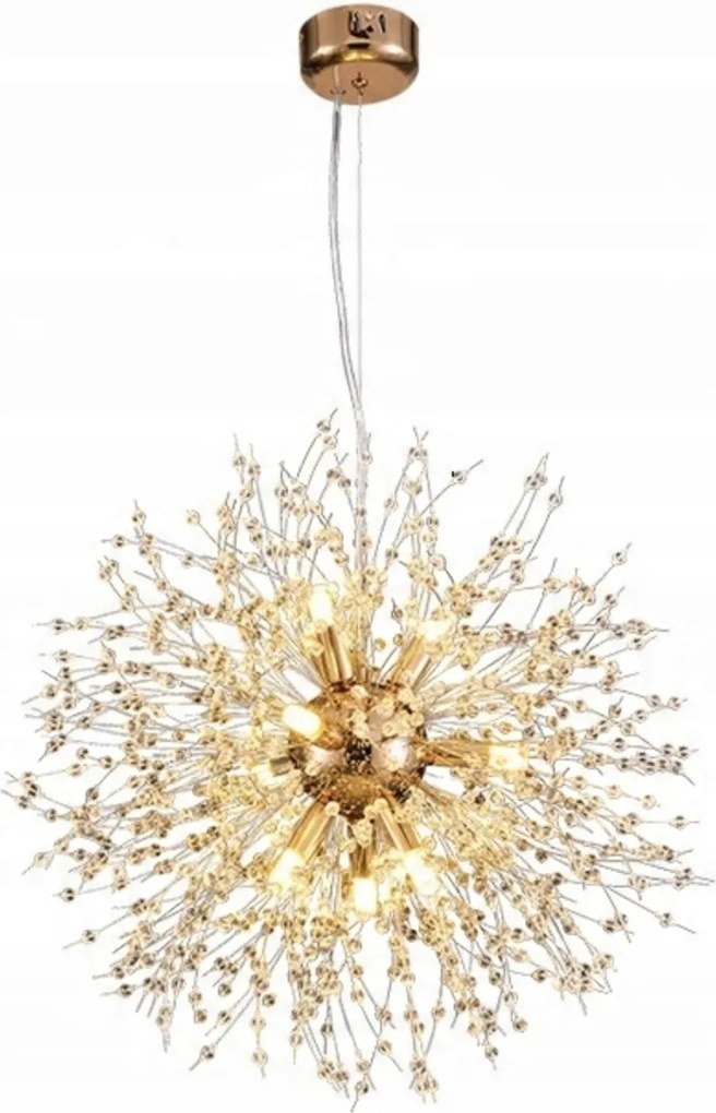 Függő Lámpa Kristály Csillár Arany Csillogás 50CM