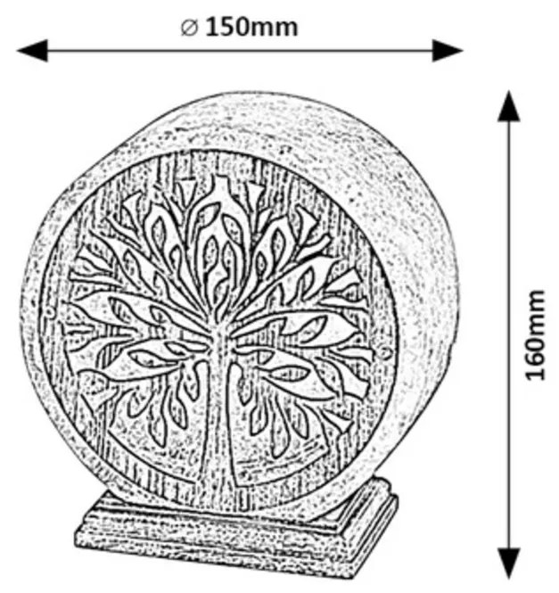 Rabalux 76009 Igdrasil dekoratív sólámpa