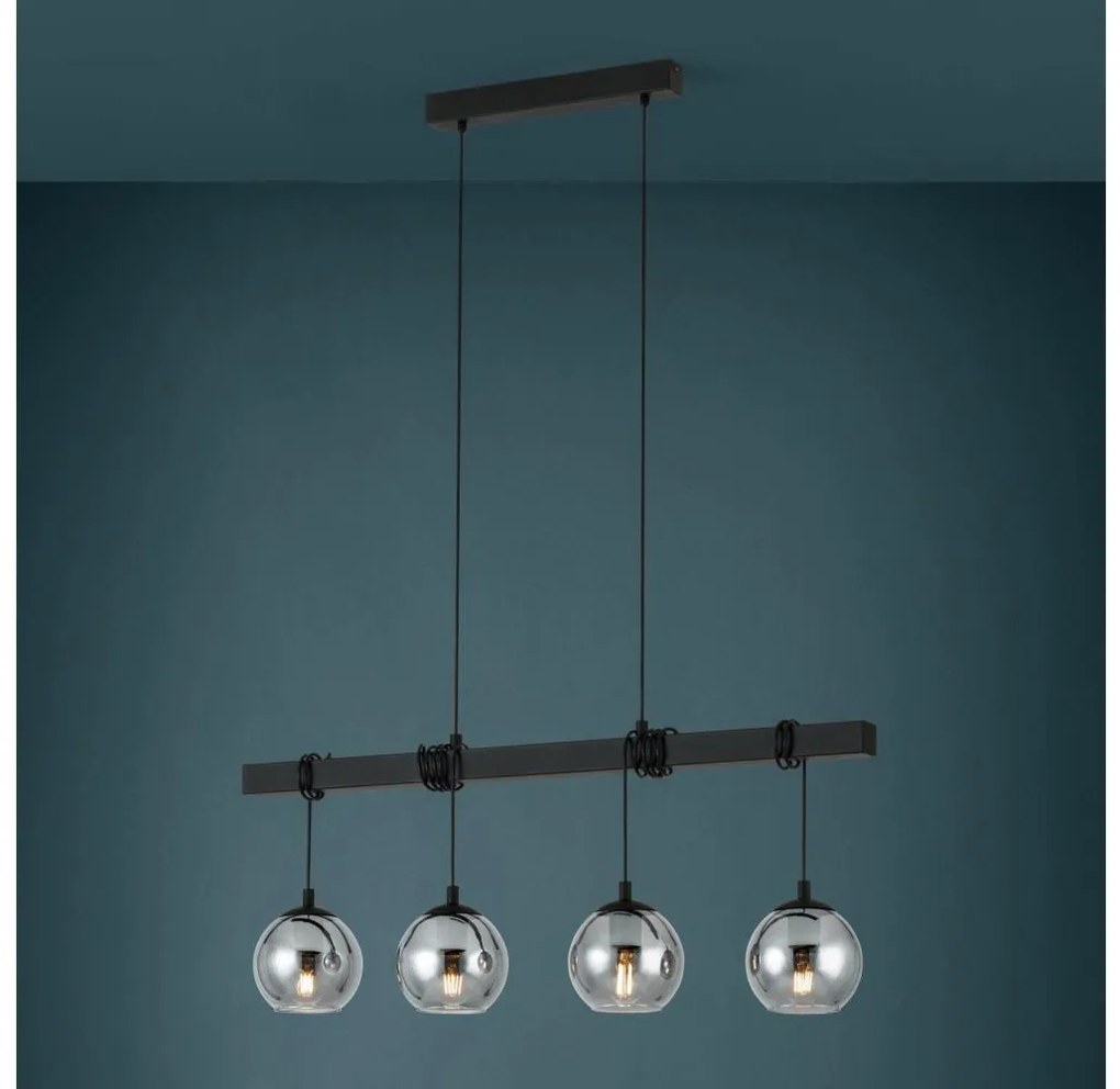 Eglo 39761 - Csillár zsinóron ARGALLO 4xE27/40W/230V