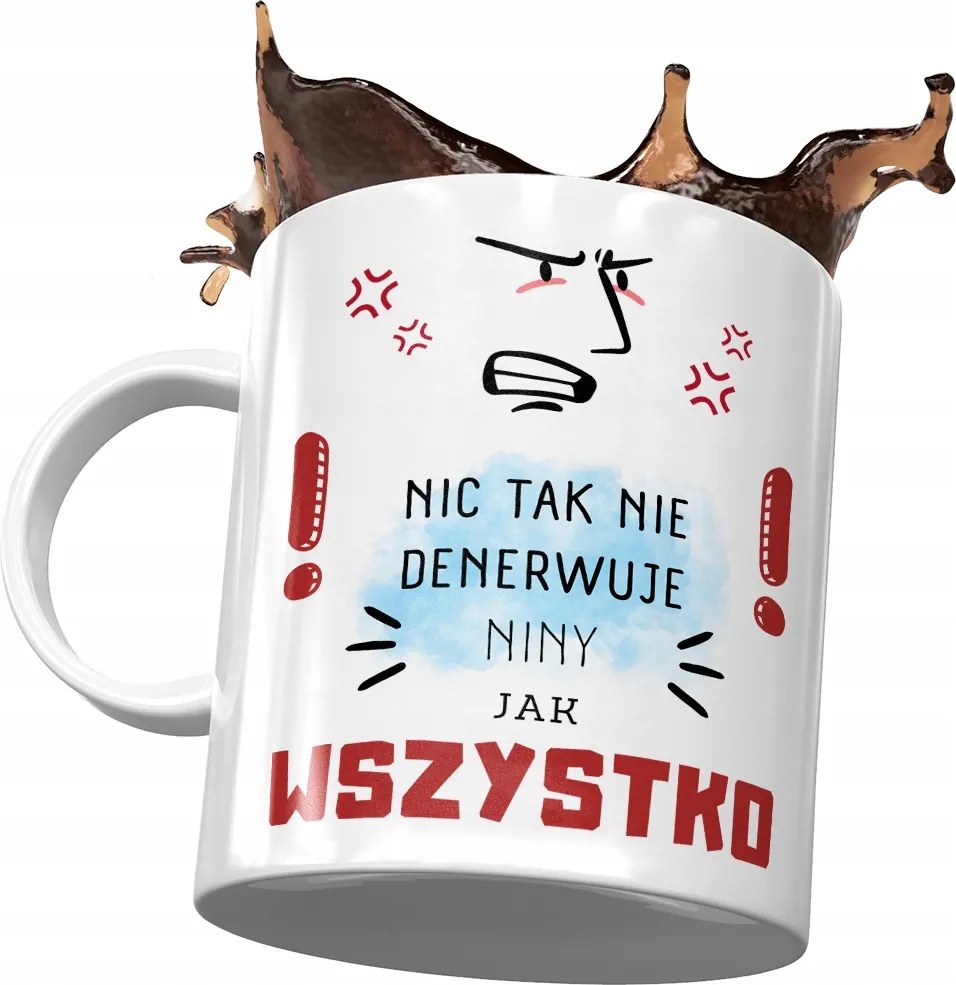 Bögre Nina Feleség Barátnő Ajándék Nyomtatott Fotóval