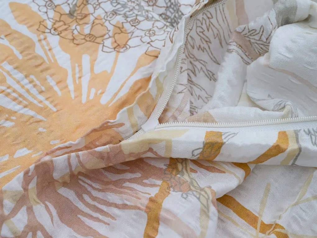 Renforcé pamut krepp ágynemű CARAWAY krémszínű Ágyneműhuzat mérete: 70 x 90 cm | 140 x 200 cm