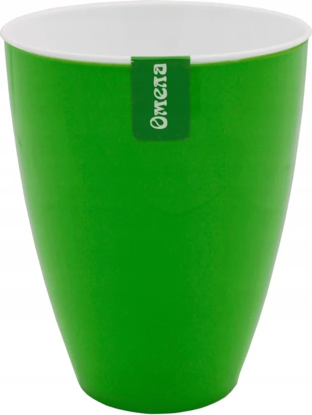 Műanyag önöntöző kaspó zöld d=15