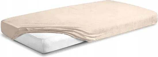 Frottír lepedő gumis 180/190x190/200 Prémium Krém