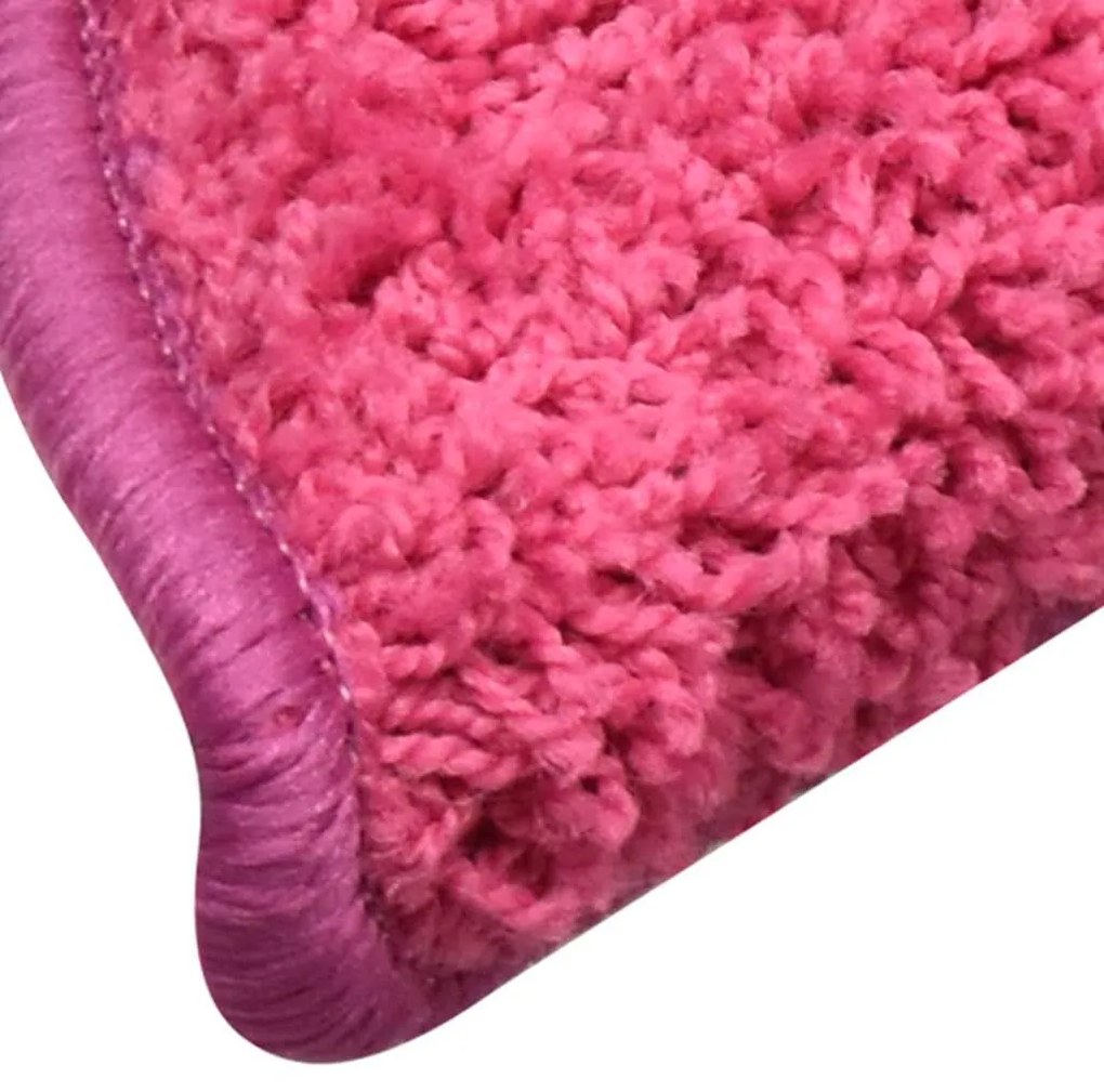 30 db rózsaszín félkör alakú lépcsőszőnyeg 56 x 17 x 3 cm