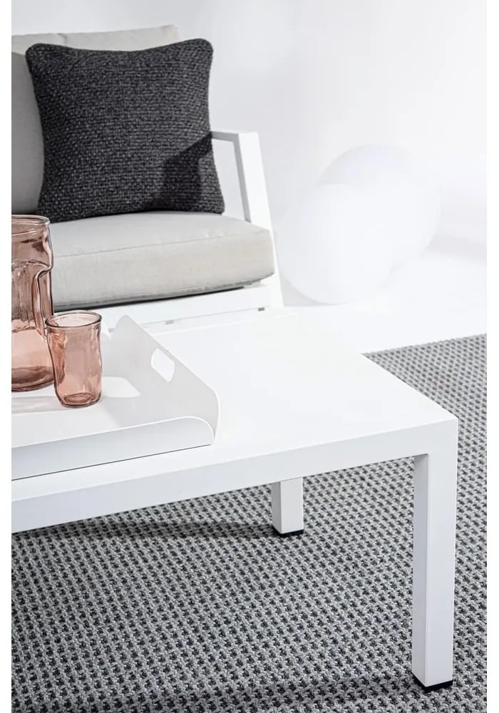 Fehér alumínium négyszemélyes kerti lounge szett Harley – Bizzotto