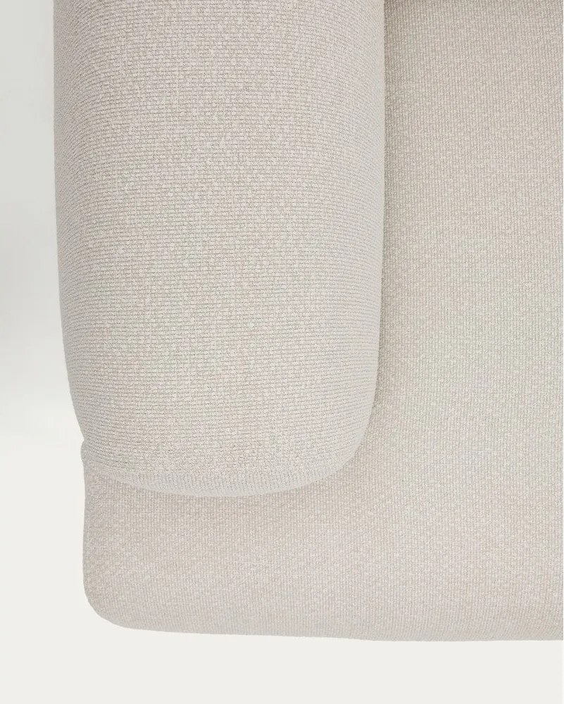 Bézs zsenília állítható kanapé 214 cm Aurum – Kave Home