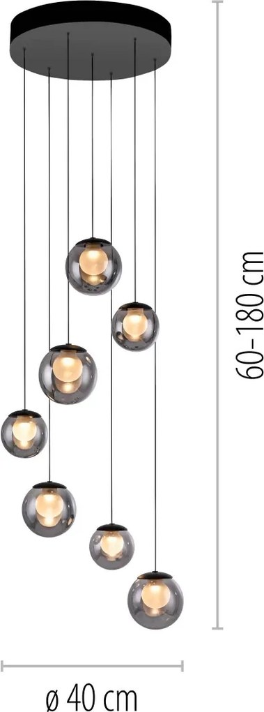 Paul Neuhaus modern függeszték pure popup szürke pln2587-15