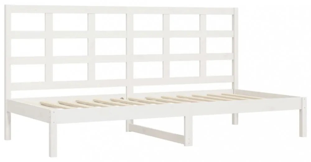 fehér tömör fenyőfa kanapéágy matrac nélkül 90 x 200 cm