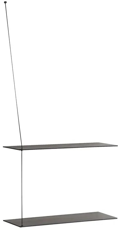 Polc "Stedge", 60 x 22 cm, 4 változat- Woud Variáns: fekete tölgyfa