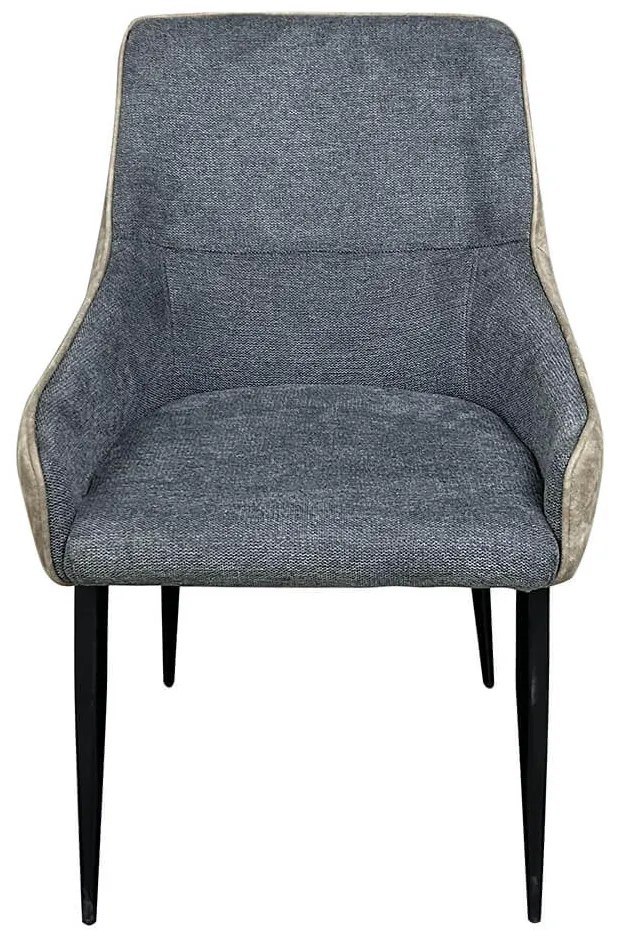 Teddy szék fordított színekkel, bézs-szürke/szürke-bézs 2db