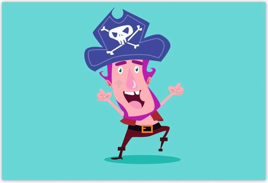 Poszterek 185x125 Vidám kalóz gyerekeknek