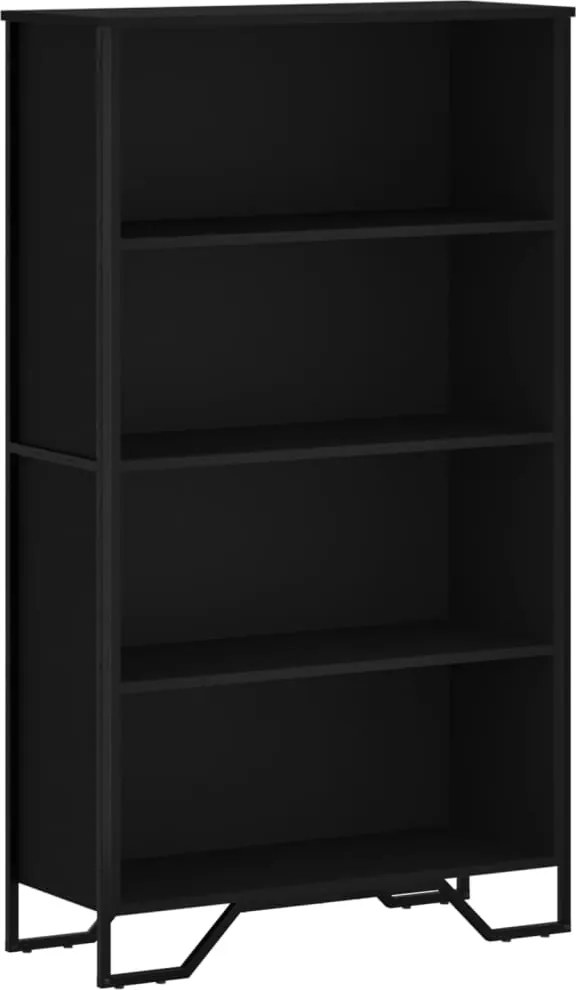 vidaXL fekete szerelt fa könyvszekrény 80 x 31 x 137,5 cm
